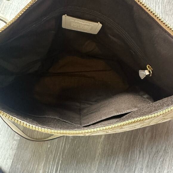 Coach Hobo Khaki Chalk Signature C Crossbody Bag - Picture 7 of 9